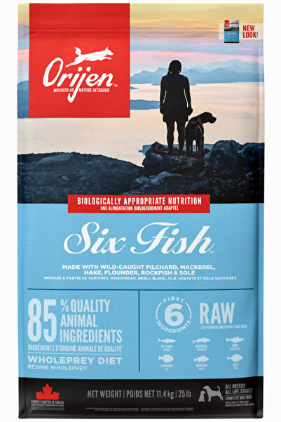 Orijen Six Fish Tahılsız Balıklı Yetişkin Köpek Maması 11,4kg