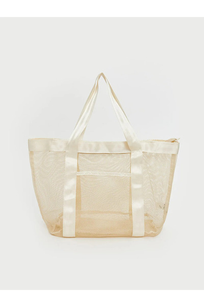 LC Waikiki Lcw Accessories Ecru Women's Beach Bag