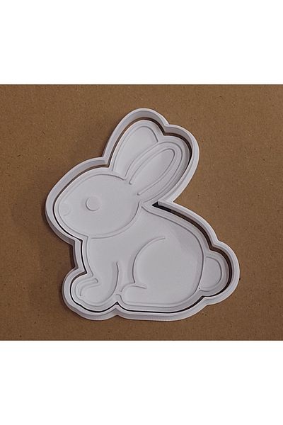 Mizaku Rabbit Shaped Cookie Mold and Cutter