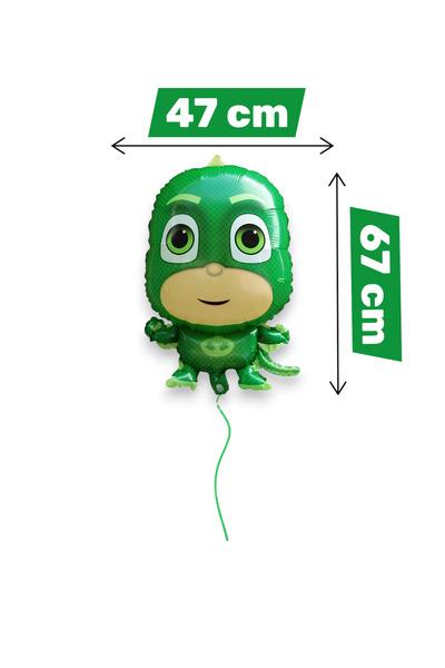 Evabrite Pijamaskeliler Lizard Gekko Foil Balloon Pijama Masks Flying Balloon - Birthday Ornament