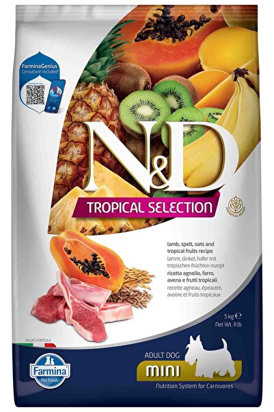 N&D ND Tropical Selection Kuzu Etli ve Tropikal Meyveli Mini Irk Yetişkin Köpek Maması 5kg Luxury