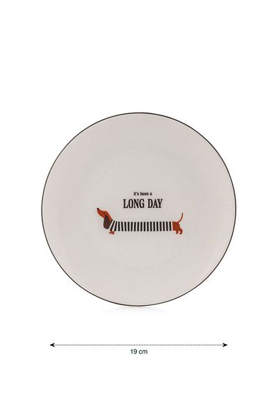 LC Waikiki Create Your Style from Uzg Store |   Printed Ceramic Cake Plate 19 cm