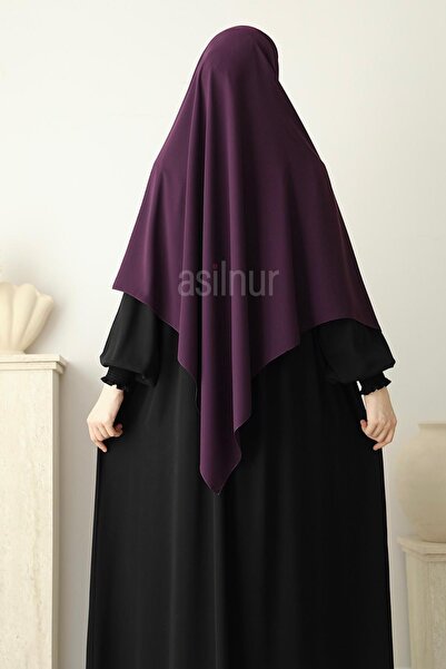 ASİLNUR Elif Large Size Scarf 120X120 Plum