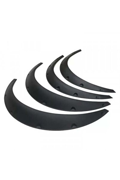 DELUXETUNING Protectie aripa auto, material flexibil, 4 bucati, culoare neagr...