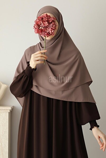 ASİLNUR Elif Large Size Scarf 120X120 Mink