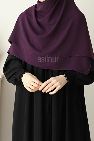 ASİLNUR Elif Large Size Scarf 120X120 Plum