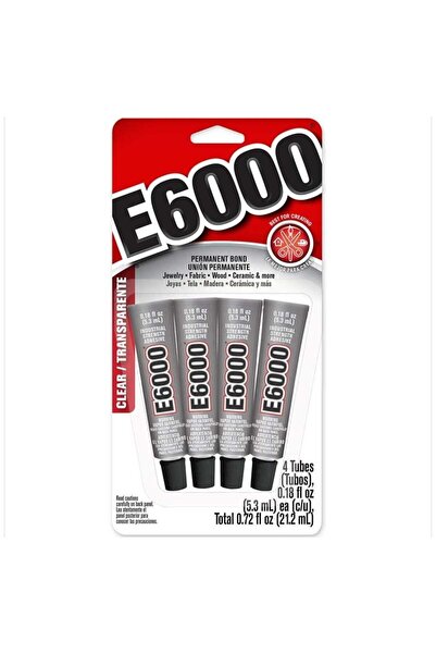 yiğit aksesuar E-6000 Leke Bırakmaz 1 Adet 5.3 ml Süper güçlü mücevher ahşap ...