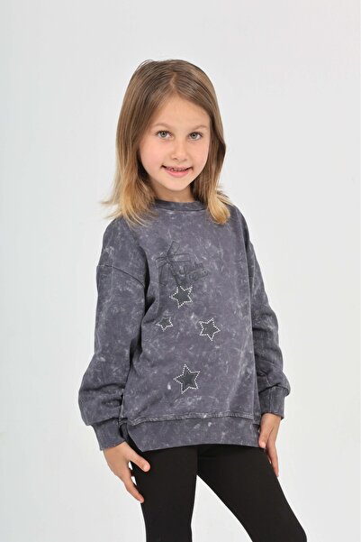 Toontoy Fată Copilă Star cu imprimeu Swea tricou