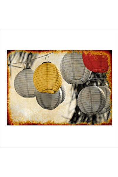 Bedeko Renkli Işıklar Hediyelik Mdf Tablo 50 Cm X 70 Cm