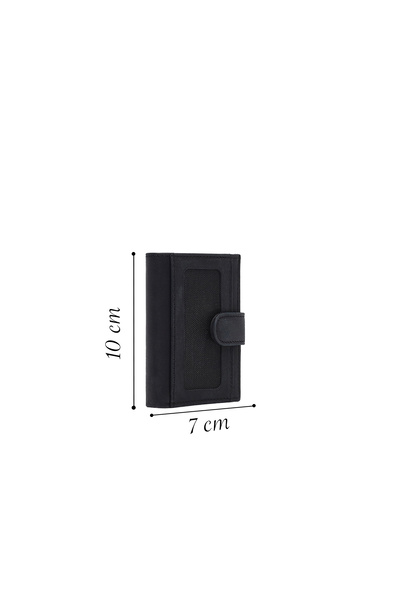 Derimod Men's Black Leather Card Holder 000A2D3094Cr