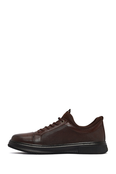 Derimod Men's Brown Lace-Up Leather Sneaker 25Wfd676026