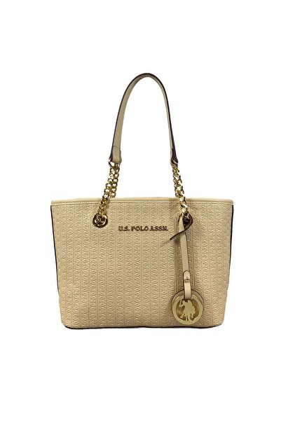 U.S. Polo Assn. Beige-Beige Women's Shoulder Bag Us8623