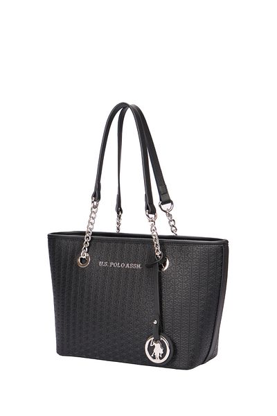 U.S. Polo Assn. Black-Black Women's Shoulder Bag Us8623