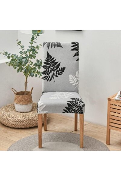 Kardett Elastic chair cover, elastic chair covers, leaf pattern, universal
