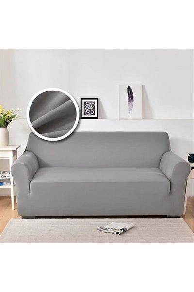 Kardett Elastic cover for 2-seater sofa, gray - modern and practical protection