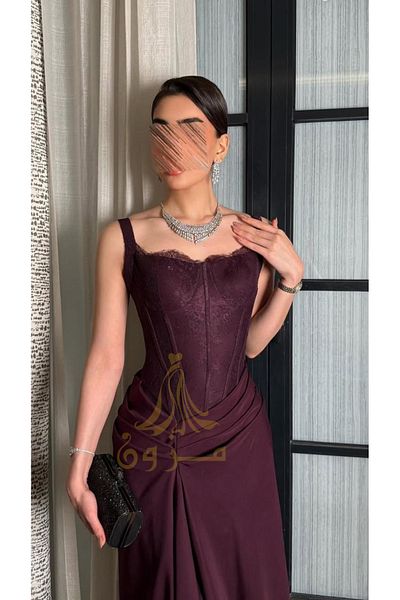 MEZON FASHION Elegant Brown Evening Dress