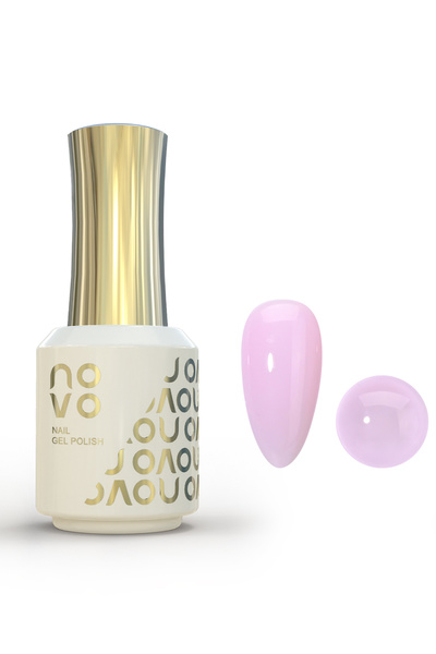 No-vo 5-in-1 Gel Polish, UV LED Multifunctional Builder Nail Gel 15ml-ND3# Pink