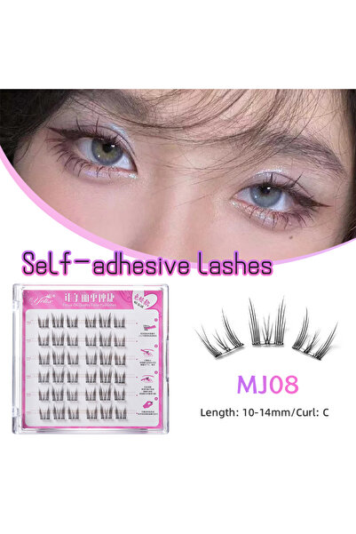 choice2 0.07 مم C MJ08 Yelix رموش لاصقة ذاتية اللصق كبيرة الحجم بدون غراء رموش صناعية قابلة لإعادة الاستخدام f