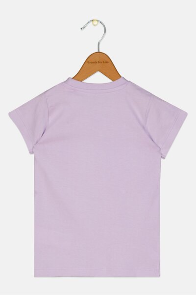 Disney Toddlers Girl Anna Print Short Sleeve T-Shirt, Lilac