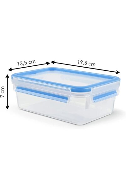 erorex Fresh Box Plastic Container |Masterseal 1.0 L | Rectangular Food Storage Container | Leak Proof