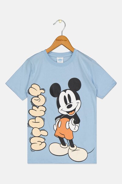 Disney Kids Boy Short Sleeve Mickey Graphic Print T Shirt, Multicolor