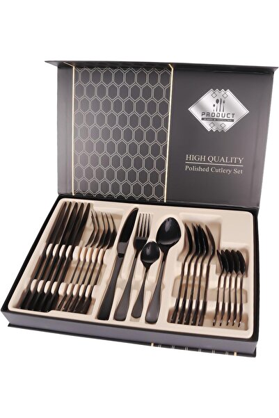 erorex 24Pcs Stainless Steel Silverware Set, Mirror Polished Flatware Set Cutlery Tableware Set Stainless