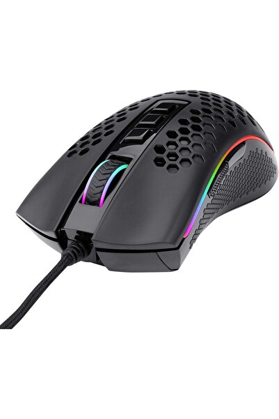 erorex ماوس ألعاب M988 Storm خفيف الوزن RGB 85G خفيف الوزن للغاية Honeycomb Shell 16000 نقطة في البوصة مستشعر بصري 8