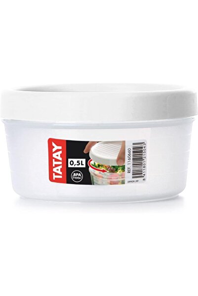 erorex Food Storage, Airtight, 0.5L Capacity, Screw Lid, Bpa Free, Suitable Microwave Dishwasher, White.