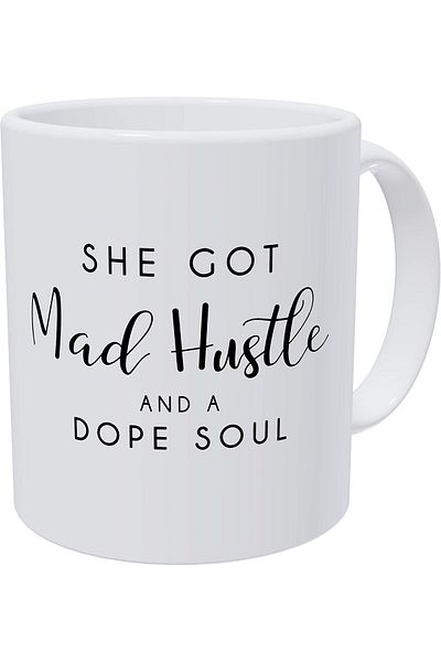 erorex Mad Hustle Soul Birthday Mom Boss Lady Mother Hustler 11 Ounces Coffee Mugs Women, Awesome