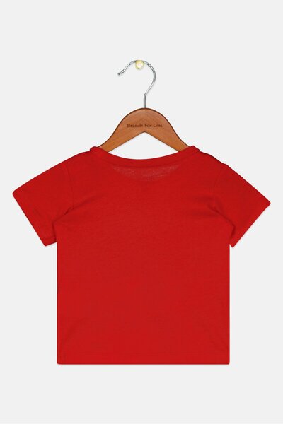 Levi's Toddler Boy Round Neck Short Sleeve Printed T-Shirt, Red