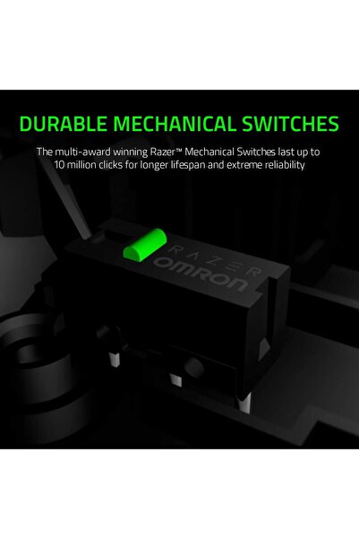 erorex ماوس الألعاب Deathadder Essential بدقة 6400 نقطة في البوصة ومستشعر بصري و5 أزرار قابلة للبرمجة ميكانيكية