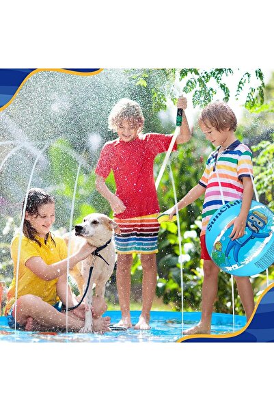 erorex Splash Pad 2 Pcs 67 Inch Splash Pad Beach Balls Boys Girls Outdoor Water Toys Summer Sprinkler Pool