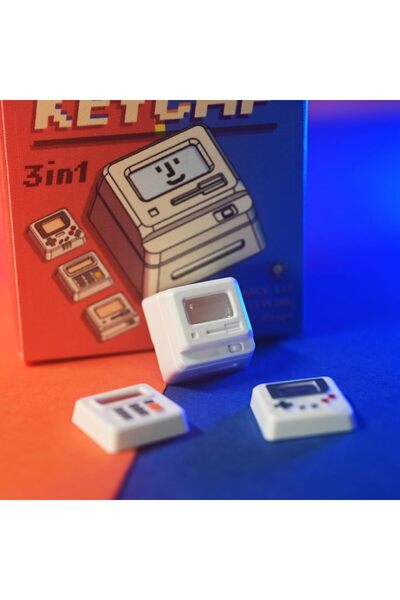 erorex Retro Style Custom Keycaps Backlit Keyboard Keycap Light Transmission Design 1 Keycap Base 3 Panels