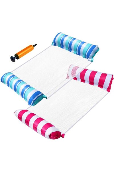erorex 2 Pack Water Swimming Pool Floats Hammock Inflatable Multi Purpose Water Hammocks Floaties Pool