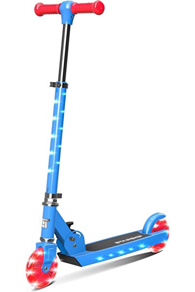 erorex Starship 120Mm Fun Led Light Up Kick Scooter Kids | Featuring Led Stem Deck Wheels Foldable Scooter