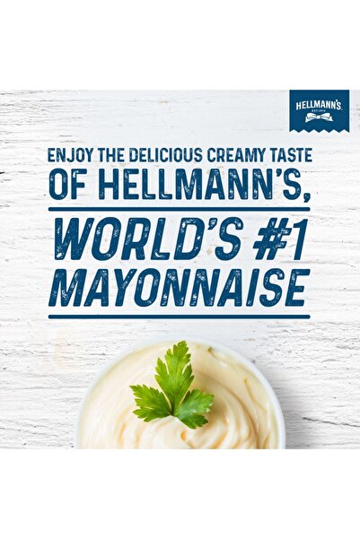 Hellmann's Garlic Mayonnaise 235 gCreamy Flavored Spread for Burgers Sandwiches and Dips