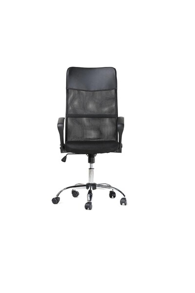 STRATEGIC Scaun de birou ergonomic inalt, rotativ, Mesh Negru