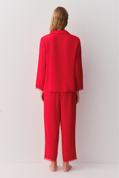 SUWEN Viviana Shirt Collar Pajama Set