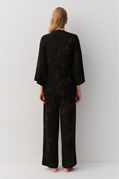 SUWEN Sage 3 Parçalı Pijama Takımı