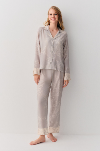 SUWEN Sayra Masculine Pajama Set