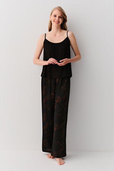 SUWEN Sage 3 Parçalı Pijama Takımı