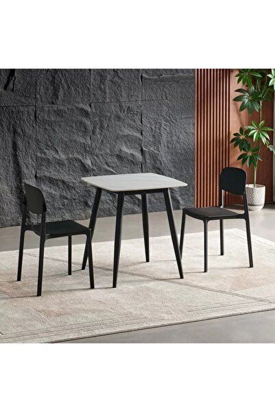 Home Box Roma 2-Seater Sintered Stone Dining Table Set