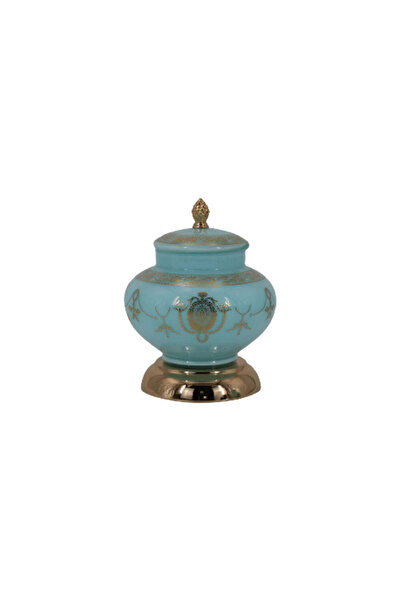 OEM Bomboniera auriu cu albastru, 19cm