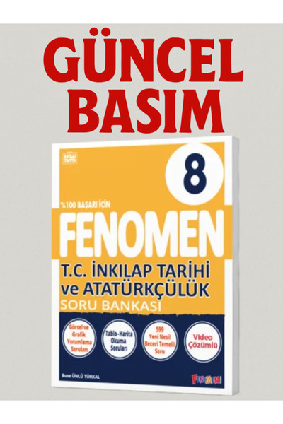 Fenomen Yayıncılık 8. Sınıf T.C. İnkılap Tarihi ve Atatürkçülük Fenomen Soru ...
