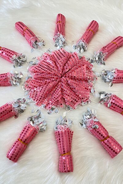 ZEYMERADE Pembe Halay Mendili, Gelin Mendili, Pullu Halay Mendili 1 Adet, Düğ...