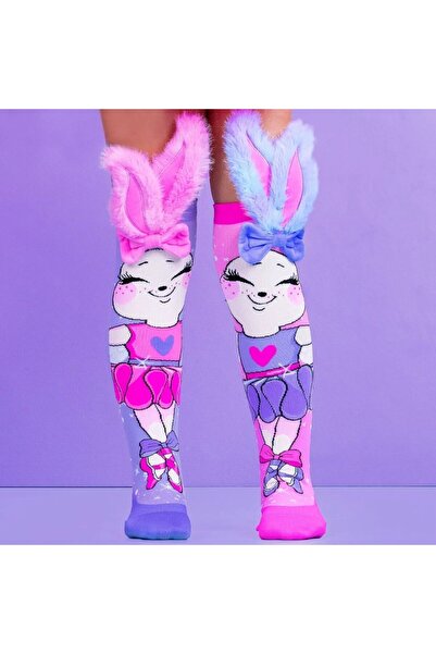 MADMIA Πολύχρωμες μακριές κάλτσες Ballerina Bunny για κορίτσια 3-5 ετών