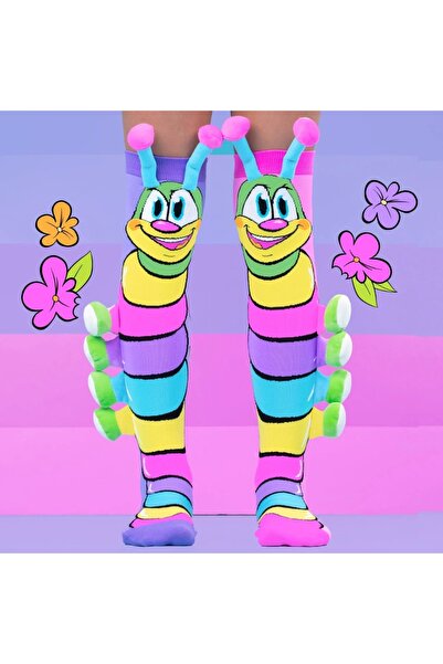 MADMIA Дълги цветни чорапи Caterpillar за момичета 6-99 години