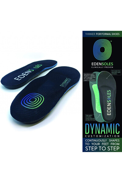 Edensoles Set of 2 orthopedic insoles, EVA foam, dark blue, size 45-48
