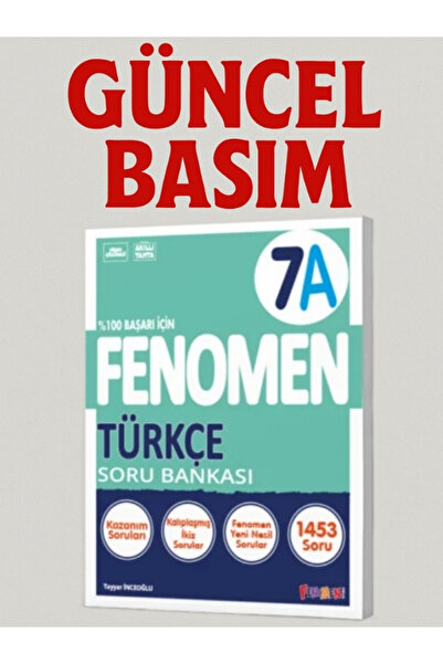 Fenomen Yayıncılık 7. Sınıf Türkçe (A) Soru Bankası