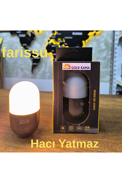 farissu GK-23059 Şarjlı Hacı Yatmaz Kamp ve Masa Lambası – 122 Lümen, 4000 mA...